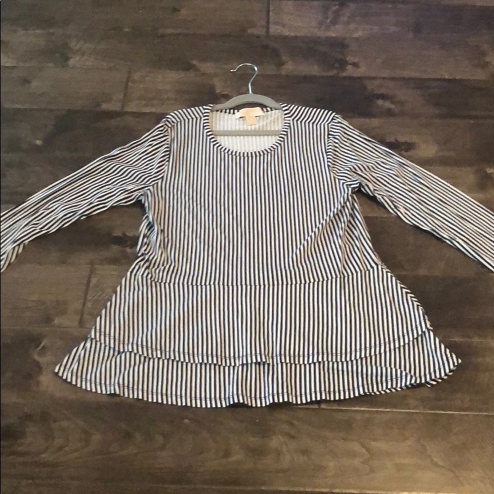 Michael Kors (MD) Long Sleeve Stripe Top 💙